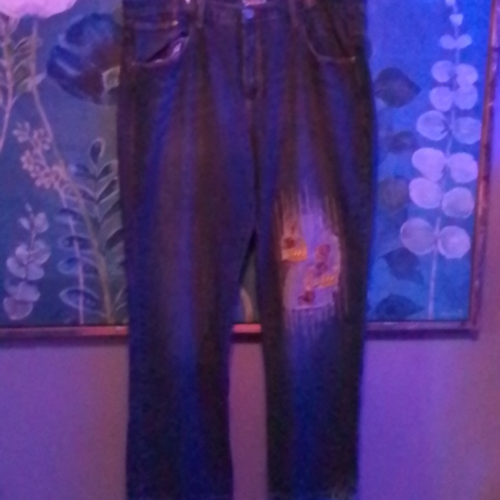 Relaxed Fit Men's Jeans in Dark Blue